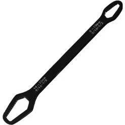 SUN FLOWER Clé à Molette Clé Universelle Clé à Double Face Multifonctionnelle Serre-écrou Clé Auto-serrante En Chrome Vanadium Noire