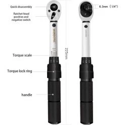 SUPERSELLER Clé Dynamométrique 2-20Nm 1/4 Clé Dynamométrique Préréglée Combinaison D'embouts à Douille 35 En 1 Ensembles Ménagers Trousse à Outils Utilitaire Polyvalente Boîte à Outils Ensembles D'outils à Main Réparation De Vélo, Multicolore -Clés et douilles Soldes 48888718 3