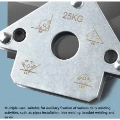 HAPPYSHOPPING 45° 90° 135° 180° Outil Auxiliaire De Soudage électrique Positionneur De Soudage Magnétique Fer à Souder électrique Aimant à Angle Droit Biseau Fixateur Multi-angle, Force D'aspiration 25 Kg - Force D'aspiration 25 Kg -Clés et douilles Soldes 49189840 4