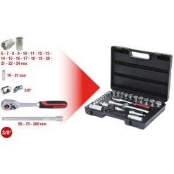 KSTOOLS KS TOOLS 3/8" Coffret De Douilles, 26 Pcs -Clés et douilles Soldes 49304406 3