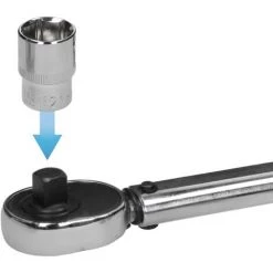 ECD GERMANY Clé Dynamométrique à Cliquet 1/2" 3 Embouts 17/19/2 Mm Outil De Couple + Coffret -Clés et douilles Soldes 49311013 4