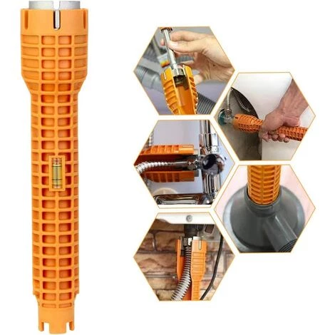 Clé Robinet En Alliage D'Aluminium Cle Serrage Robinet Cle A Lavabo Clé Mitigeur Multifonctionnel Anti-dérapant Facile à Utiliser Pour Maison Cuisine Salle De Bain Mitigeur Evier - Orange,Starlight 3 Clé Robinet En Alliage D'Aluminium Cle Serrage Robinet Cle A Lavabo Clé Mitigeur Multifonctionnel Anti-dérapant Facile à Utiliser Pour Maison Cuisine Salle De Bain Mitigeur Evier - Orange,Starlight