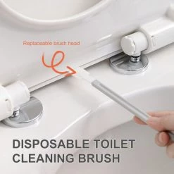 LIFCAUSAL Disposable Toilet Cleaning Brush With 10PCS Refills For Toilet Bowl Cleaning System Window Crevice Brush Cleaning Tools Wet And Dry Dual-Use -Clés et douilles Soldes 51060585 3