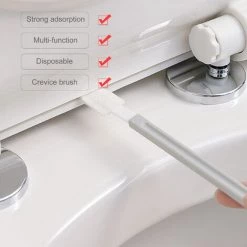 LIFCAUSAL Disposable Toilet Cleaning Brush With 10PCS Refills For Toilet Bowl Cleaning System Window Crevice Brush Cleaning Tools Wet And Dry Dual-Use -Clés et douilles Soldes 51060585 4