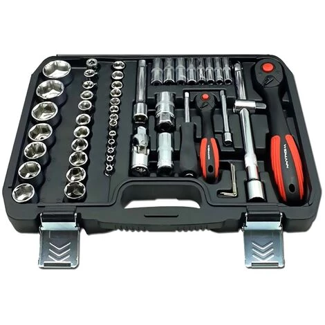 Coffret De Douilles Widmann 108SS Socket Professionnelles 108 Pièces - 1/4 "et 1/2", Cliquet à 72 Dents, Chrome-vanadium 5 Coffret De Douilles Widmann 108SS Socket Professionnelles 108 Pièces - 1/4 "et 1/2", Cliquet à 72 Dents, Chrome-vanadium – Image 3