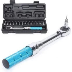 KARTOKNER 15 Pièces Clé Dynamométrique De Vélo 1/4" Couple De 2–14 N.m, Clef Dynamometrique Réglable Pour Vélo / VTT Avec Douilles Hexagonales -Clés et douilles Soldes 51908659 4