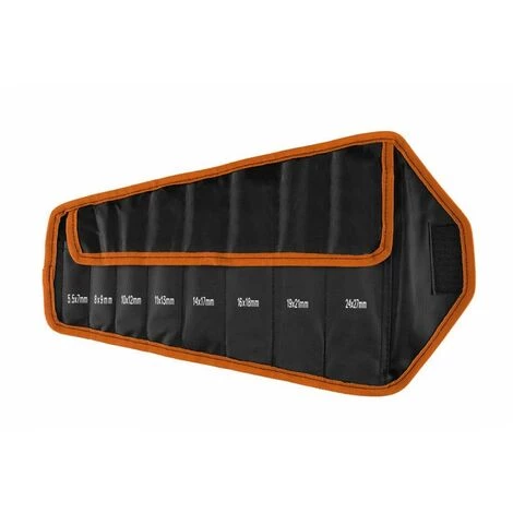 BRICOLINE Clé à Fourche Double, Super Fine, 5,5 X 27 Mm, Jeu De 8, Pochette En Tissu 4 BRICOLINE Clé à Fourche Double, Super Fine, 5,5 X 27 Mm, Jeu De 8, Pochette En Tissu – Image 2