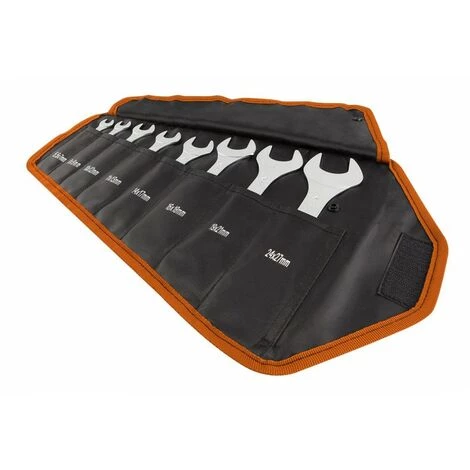 BRICOLINE Clé à Fourche Double, Super Fine, 5,5 X 27 Mm, Jeu De 8, Pochette En Tissu 6 BRICOLINE Clé à Fourche Double, Super Fine, 5,5 X 27 Mm, Jeu De 8, Pochette En Tissu – Image 4