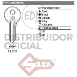 ELEKTRO CLÉ ACIER UL052 UNIVERSAL