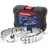 WORKPRO Coffret De Douilles Compact Avec Clé à Cliquet 3/8-inch 24-Pièce -Clés et douilles Soldes 53547353 1