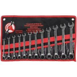 BGS DIY CLES MIXTES A CLIQUET - JEU DE 12 CLES BGS BERGLAND DE 8 A 19 MM