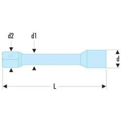 Rallonge 3/4' Série K.B FACOM - Long. Mm: 400 -Clés et douilles Soldes 540287 2