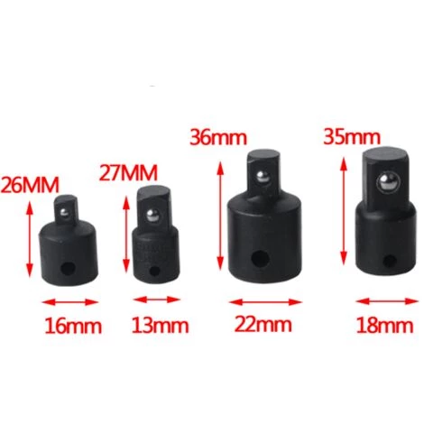 Jeu D'Augmentateurs Et Réducteurs Adaptateur à Cliquet Adaptateurs Réducteurs Pour Douilles Et Embouts Triomphe 4pcs 1/2" 1/4" 3/8" Pillote 4 Jeu D'Augmentateurs Et Réducteurs Adaptateur à Cliquet Adaptateurs Réducteurs Pour Douilles Et Embouts Triomphe 4pcs 1/2" 1/4" 3/8" Pillote – Image 2