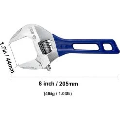 KARTOKNER Clé à Molette, Grande Ouverture, Réglable Avec Poignée Courte, Pince à Tuyau, Clé Plate Réglable (8") 8 KARTOKNER Clé à Molette, Grande Ouverture, Réglable Avec Poignée Courte, Pince à Tuyau, Clé Plate Réglable (8") -Clés et douilles Soldes 54074011 2