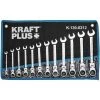 KRAFTPLUS K.130-0212 Clés Mixtes à Cliquet 12 Pcs - 8-19 Mm - Avec Articulation - Clé Platte à Fourche - Clé à Oeil Polygonale 2 KRAFTPLUS K.130-0212 Clés Mixtes à Cliquet 12 Pcs - 8-19 Mm - Avec Articulation - Clé Platte à Fourche - Clé à Oeil Polygonale -Clés et douilles Soldes 54087907 1