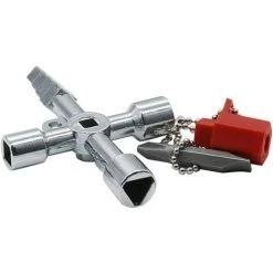 VERSAILLESFR Clé Universelle Armoire Electrique Clé Triangle Clé Carré Pour Train Armoire électrique Ascenseur Outil à Main Multifonctionnel,Versailles -Clés et douilles Soldes 54462358 5