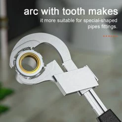 SUPERSELLER Clé Multifonctionnelle Pour évier De Salle De Bain, Robinets De Toilettes, Clé De Réparation De 80 Mm à Grande Ouverture, Clé à Conduites D'eau Réglable Avec Boîte De Rangement 3 Mandrins - Multicolore -Clés et douilles Soldes 54638709 4