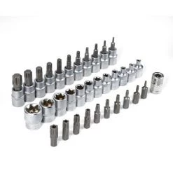 WYCTIN Hofuton Coffret 34 Pièces Douilles Et Embouts Torx Femelle Et Mâle En Acier Chrome Vanadium Bleu -Clés et douilles Soldes 54809141 3