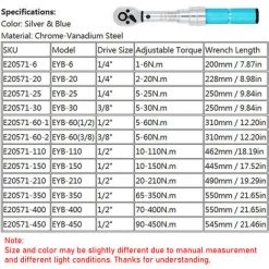 SUPERSELLER Clé Dynamométrique Clé Dynamométrique à Cliquet Avec étui De Rangement Tête à Cliquet Bidirectionnelle à Couple Réglable Clés Dynamométriques à Réglage Micro Pour Bougie D'allumage Réparation Automatique Assemblage Mécanique, EYB-30 - EYB-30 -Clés et douilles Soldes 54871494 3
