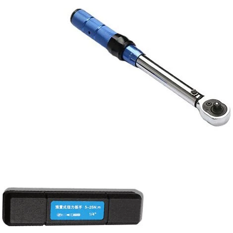 LIFCAUSAL Clé Dynamométrique De Haute Précision, Clé Dynamométrique Réglable En Acier Au Chrome Vanadium Pour Réparations Automobiles à Domicile Avec Boîte De Rangement, Entraînement 1/4" 5 ~ 25 Nm Préréglé 3 LIFCAUSAL Clé Dynamométrique De Haute Précision, Clé Dynamométrique Réglable En Acier Au Chrome Vanadium Pour Réparations Automobiles à Domicile Avec Boîte De Rangement, Entraînement 1/4" 5 ~ 25 Nm Préréglé