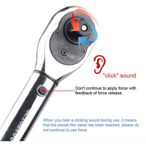 LIFCAUSAL Clé Dynamométrique De Haute Précision, Clé Dynamométrique Réglable En Acier Au Chrome Vanadium Pour Réparations Automobiles à Domicile Avec Boîte De Rangement, Entraînement 1/4" 5 ~ 25 Nm Préréglé 7 LIFCAUSAL Clé Dynamométrique De Haute Précision, Clé Dynamométrique Réglable En Acier Au Chrome Vanadium Pour Réparations Automobiles à Domicile Avec Boîte De Rangement, Entraînement 1/4" 5 ~ 25 Nm Préréglé – Image 5