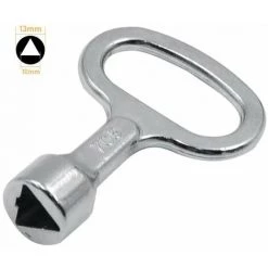 GUAZHUNIFR Clé Triangulaire En Métal Clé De La Boîte Du Compteur Clé Triangle à Douille Argent ，Clé Pour Armoires De Distribution Triangle 10 Mm，Guazhuni