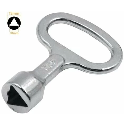 GUAZHUNIFR Clé Triangulaire En Métal Clé De La Boîte Du Compteur Clé Triangle à Douille Argent ,Clé Pour Armoires De Distribution Triangle 10 Mm,Guazhuni 3 GUAZHUNIFR Clé Triangulaire En Métal Clé De La Boîte Du Compteur Clé Triangle à Douille Argent ,Clé Pour Armoires De Distribution Triangle 10 Mm,Guazhuni