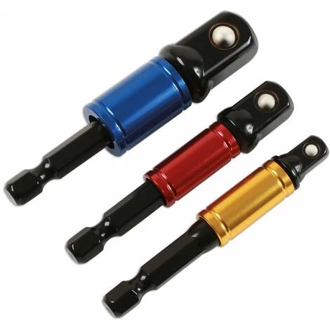 LASER TOOLS JEU DE 3 ADAPTATEURS 6983 LASER TOOL PORTE DOUILLES 1/4 3/8 1/2 3 LASER TOOLS JEU DE 3 ADAPTATEURS 6983 LASER TOOL PORTE DOUILLES 1/4 3/8 1/2