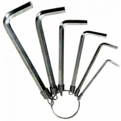 CYCLINGCOLORS Jeu De 6 Clés Allen 6 Pans Taille 2mm 3mm 4mm 5mm 6mm 7mm Bricolage Outil à Main Acier Zingué