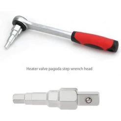 Clé à Fourche Pour Radiateur 1/2" - Tête Carrée - Outil Manuel Multifonction - Fournitures De Maison - Pour La Plupart Des Valves De Radiateur Domestiques - 10 à 21 Mm，Starlight -Clés et douilles Soldes 55737358 3