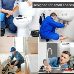 TINOR Clé Robinet En Nylon Renforcé Et Alliage D'Aluminium Cle A Tube Mitigeur Multifonctionnel Clé De Lavabo Anti-dérapant Facile à Utiliser Pour Maison Cuisine Salle De Bain Lavabo - Orange 10 TINOR Clé Robinet En Nylon Renforcé Et Alliage D'Aluminium Cle A Tube Mitigeur Multifonctionnel Clé De Lavabo Anti-dérapant Facile à Utiliser Pour Maison Cuisine Salle De Bain Lavabo - Orange -Clés et douilles Soldes 56411274 4