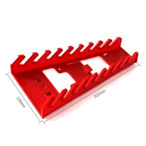 IRISFR Clé à Pipe,Support,Outil De Stockage Porte-CléS à 9 CléS En Plastique Rouge Avec Support De Rangement Pour Clé, Outil De Rangement Pour Usage Domestique,rouge, Une Pièce,Lilaris 4 IRISFR Clé à Pipe,Support,Outil De Stockage Porte-CléS à 9 CléS En Plastique Rouge Avec Support De Rangement Pour Clé, Outil De Rangement Pour Usage Domestique,rouge, Une Pièce,Lilaris – Image 2