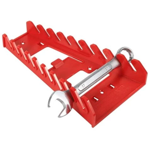 IRISFR Clé à Pipe,Support,Outil De Stockage Porte-CléS à 9 CléS En Plastique Rouge Avec Support De Rangement Pour Clé, Outil De Rangement Pour Usage Domestique,rouge, Une Pièce,Lilaris 5 IRISFR Clé à Pipe,Support,Outil De Stockage Porte-CléS à 9 CléS En Plastique Rouge Avec Support De Rangement Pour Clé, Outil De Rangement Pour Usage Domestique,rouge, Une Pièce,Lilaris – Image 3