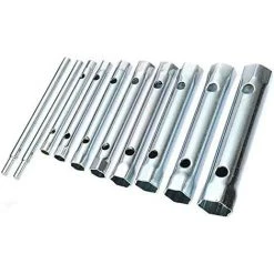 READCLY 10 Pièces Jeu De Clés à Douille Tubulaire, Kit Pour Plombier, Tube Clé à Bougie