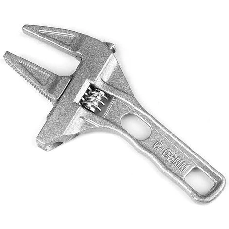 BEARSU Clé à Molette Grande Ouverture, Clé à Molette Courte, Clé à Molette Réglable, Clé à Molette Mini, Multifonctions, 6-68 MM, Silver, Pour La Plomberie Dans La Cuisine/Salle De Bain 3 BEARSU Clé à Molette Grande Ouverture, Clé à Molette Courte, Clé à Molette Réglable, Clé à Molette Mini, Multifonctions, 6-68 MM, Silver, Pour La Plomberie Dans La Cuisine/Salle De Bain