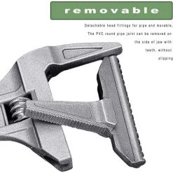 BEARSU Clé à Molette Grande Ouverture, Clé à Molette Courte, Clé à Molette Réglable, Clé à Molette Mini, Multifonctions, 6-68 MM, Silver, Pour La Plomberie Dans La Cuisine/Salle De Bain 10 BEARSU Clé à Molette Grande Ouverture, Clé à Molette Courte, Clé à Molette Réglable, Clé à Molette Mini, Multifonctions, 6-68 MM, Silver, Pour La Plomberie Dans La Cuisine/Salle De Bain -Clés et douilles Soldes 58188067 4