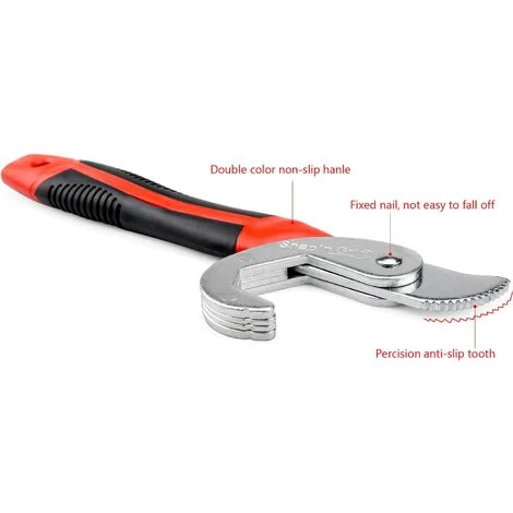 GDRHVFD Lot De 2 Clés Réglables, Clé À Molette, Snap Grip Clé Universelle, Serre-Ecrou Multifonctionnelles, Kit De Clés Réglable Outils Professionnels 22-32Mm, 15-32Mm, 9-14Mm 6 GDRHVFD Lot De 2 Clés Réglables, Clé À Molette, Snap Grip Clé Universelle, Serre-Ecrou Multifonctionnelles, Kit De Clés Réglable Outils Professionnels 22-32Mm, 15-32Mm, 9-14Mm – Image 4