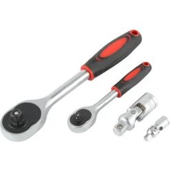 DYHF Boîte à Cliquet Jeu De Douilles Boîte à Cliquet (108 Pièces) Jeu De Douilles Boîte à Cliquet Ratchet à Cliquet Boîte à Cliquet Outil - Argent -Clés et douilles Soldes 58481782 4