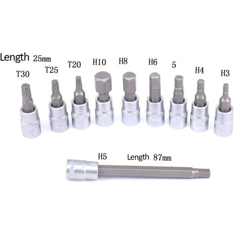 GRID COOL Clé Dynamométrique Vélo Avec 10 Embouts 1/4 2-24Nm 7 GRID COOL Clé Dynamométrique Vélo Avec 10 Embouts 1/4 2-24Nm – Image 5