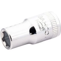 Douille 1/4'' Avec Profil 6 Pans 5/16 Pouces Finition Polie Bahco 6700SZ