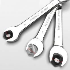 AIRAJ Jeux De Clés à Cliquet, 22 Pièces (6 Mm-18 Mm) Jeu De Clés Mixtes Professionnelles Métriques, Acier Au Chrome Vanadium | Surface Galvanisée Polie | Pochette De Rangement, Pour La Maison/le Bricolage/la Mécanique Automobile -Clés et douilles Soldes 59894834 3