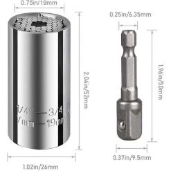DENUOTOP Clés à Cliquet Clé à Douille Clé Universelle Écrou Universel Clé à Douille Universelle Outils à Main Multifonctions Réparation Adaptateur Outils De Réparation Outils Pour Pinces 7-19mm Avec Adaptateur 11 DENUOTOP Clés à Cliquet Clé à Douille Clé Universelle Écrou Universel Clé à Douille Universelle Outils à Main Multifonctions Réparation Adaptateur Outils De Réparation Outils Pour Pinces 7-19mm Avec Adaptateur -Clés et douilles Soldes 60004436 5