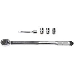 EINFEBEN Clé Dynamométrique 1/2" Pouce Douilles à Choc Couple 28-210Nm - Argent -Clés et douilles Soldes 60068403 3