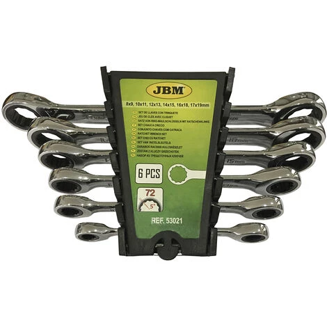 JBM 53021 JEU DE 6 CLÉS À CLIQUET 3 JBM 53021 JEU DE 6 CLÉS À CLIQUET