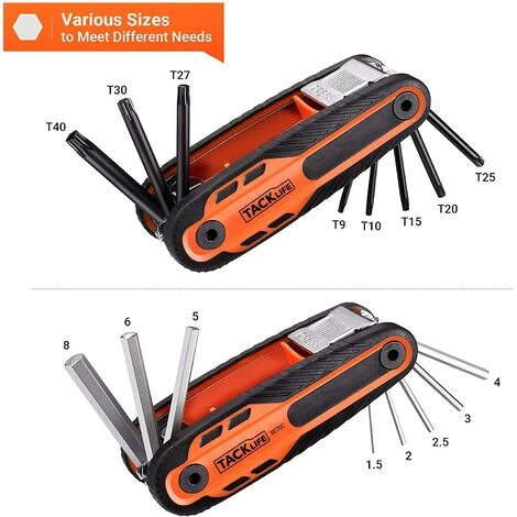 TODOT Clés Allen, Jeu De Clés Hexagonales 16 Pièces, 8 Métriques, 8 Torx, Pour Réparer Les Voitures, Meubles, équipements - HAK5B 4 TODOT Clés Allen, Jeu De Clés Hexagonales 16 Pièces, 8 Métriques, 8 Torx, Pour Réparer Les Voitures, Meubles, équipements - HAK5B – Image 2