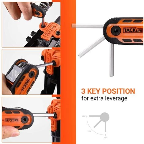 TODOT Clés Allen, Jeu De Clés Hexagonales 16 Pièces, 8 Métriques, 8 Torx, Pour Réparer Les Voitures, Meubles, équipements - HAK5B 6 TODOT Clés Allen, Jeu De Clés Hexagonales 16 Pièces, 8 Métriques, 8 Torx, Pour Réparer Les Voitures, Meubles, équipements - HAK5B – Image 4