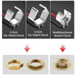 LTS FAFA Clé Multifonctionnelle De Salle De Bains Réglable Pour L'outil Manuel De Conduite D'eau -Clés et douilles Soldes 61250926 5