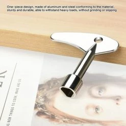 GroupM Clé à Clé Triangulaire Intérieure Simple Clé D'ascenseur Triangle Intérieur Clé à Clé De Valve De Compteur D'eau -Clés et douilles Soldes 63889346 4