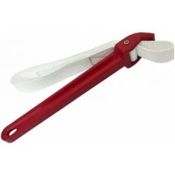 PREMIER Clé à Sangle Réglable Clé A Sangle Filtre à Huile Universel Poignée Antidérapante De 30cm Bracelet 85cm Clef à Sangle Durable Facile A Utiliser Pour Filtres à Huile Tuyaux D'Arrosage Robinet，rouge, Une Pièce