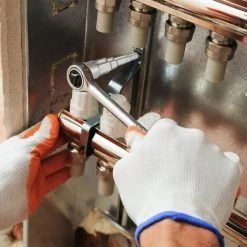 SLBRILLèRE Clé Universelle Pour écrous De Soupape, Clé étagée Avec Clé Carrée Interne Avec Les 5 étapes 10-21mm Pour Plomberie Et Radiateurs -Clés et douilles Soldes 65176758 5